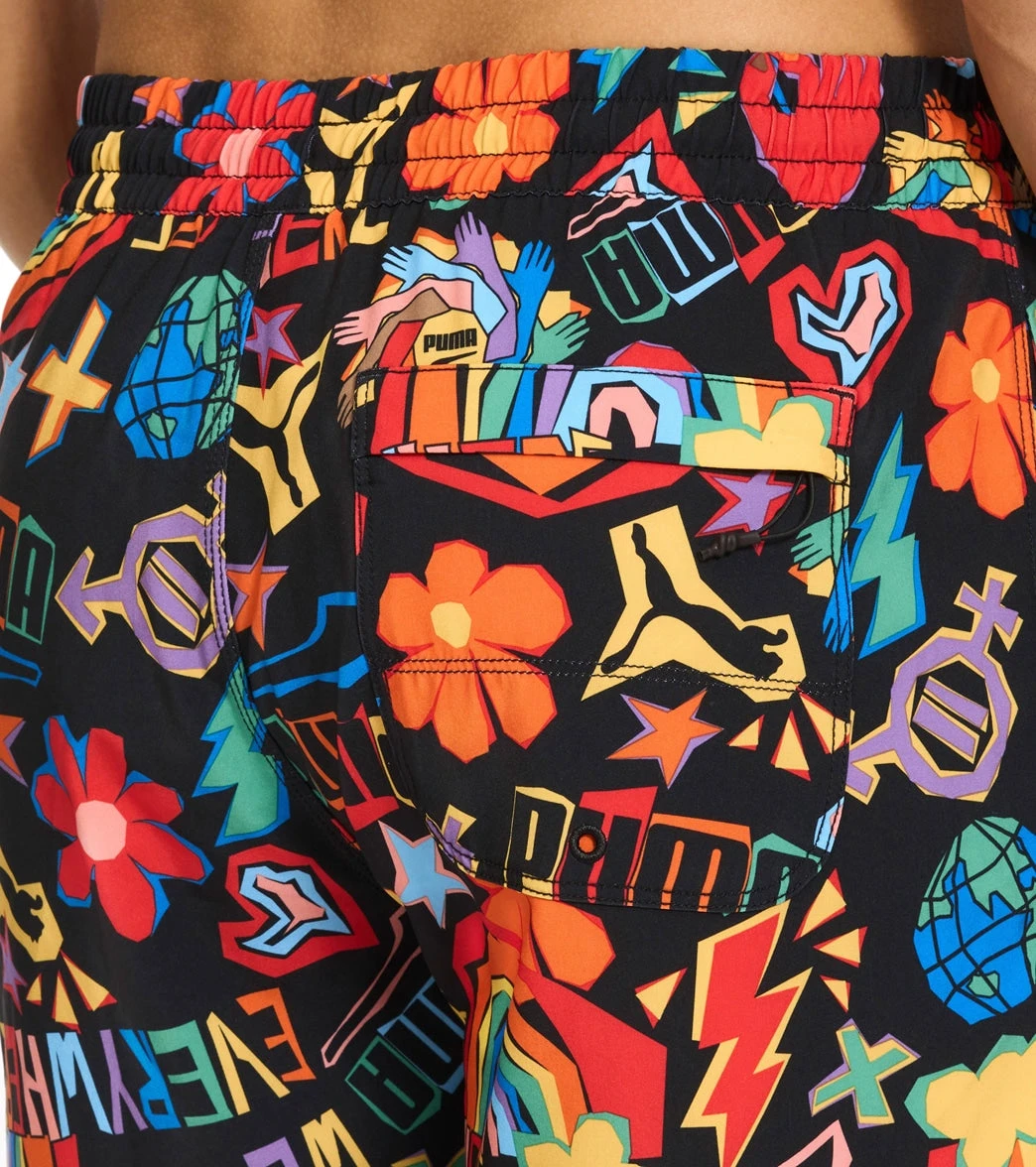 Puma Men's 5.5" Pride Swim Trunks - Image 4