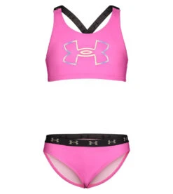 Under Armour Girls' UA Two Piece Racer Bikini Set (Little Kid)
