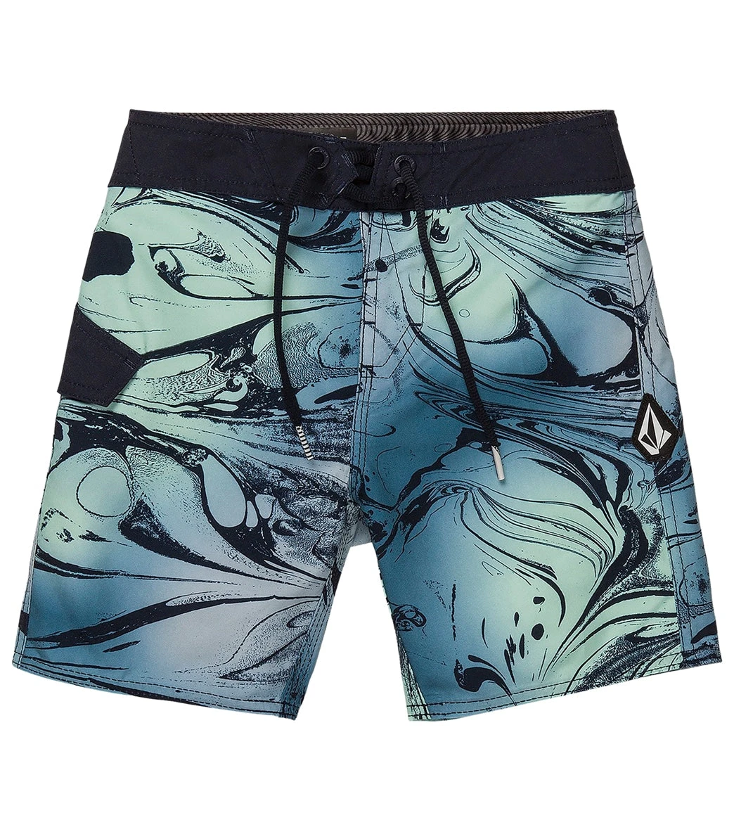 Volcom Boys' Mod Marble Stripe Board Shorts (Toddler, Little Kid)