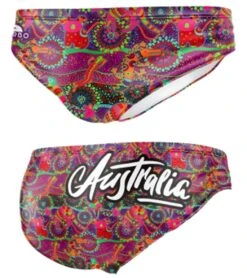 TURBO Men's Australia Water Polo Brief Swimsuit